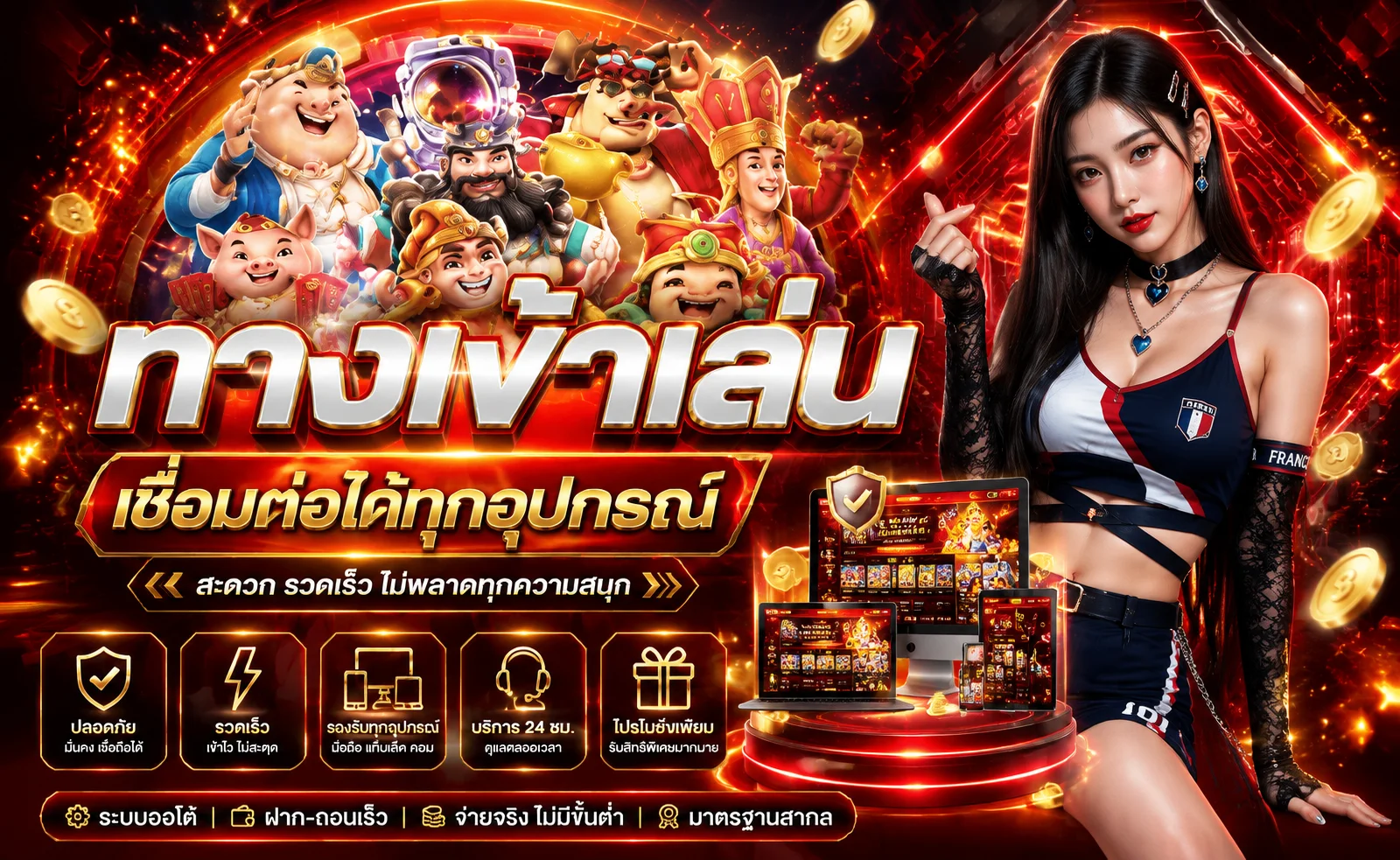 เกมสล็อตยอดนิยมในเว็บ Thekingroman จากค่าย PG และ Pragmatic
